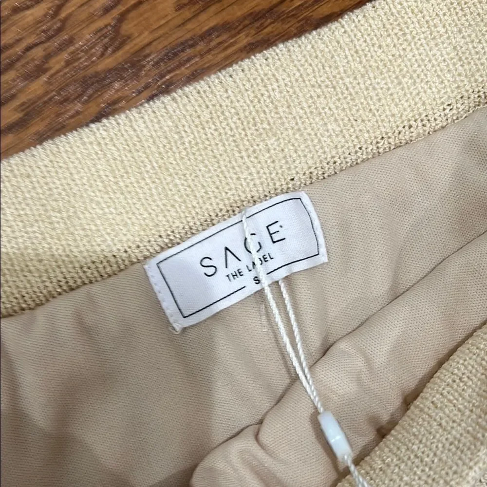 Sage the Label Cream Skirt